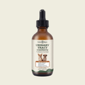 Carls Bom Urinary Tract Cranberry Treatment For Dog in an amber glass dropper bottle with a black cap and white label, centered on a light beige background.